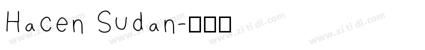 Hacen Sudan字体转换